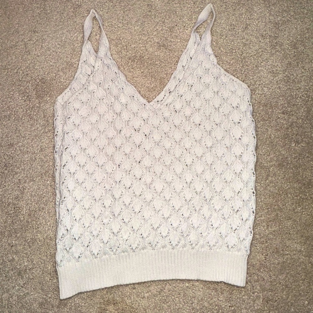 Brandy Melville white Pacsun crochet top